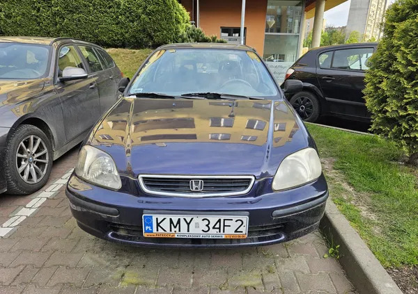 łódzkie Honda Civic cena 4000 przebieg: 173867, rok produkcji 1997 z Kraków